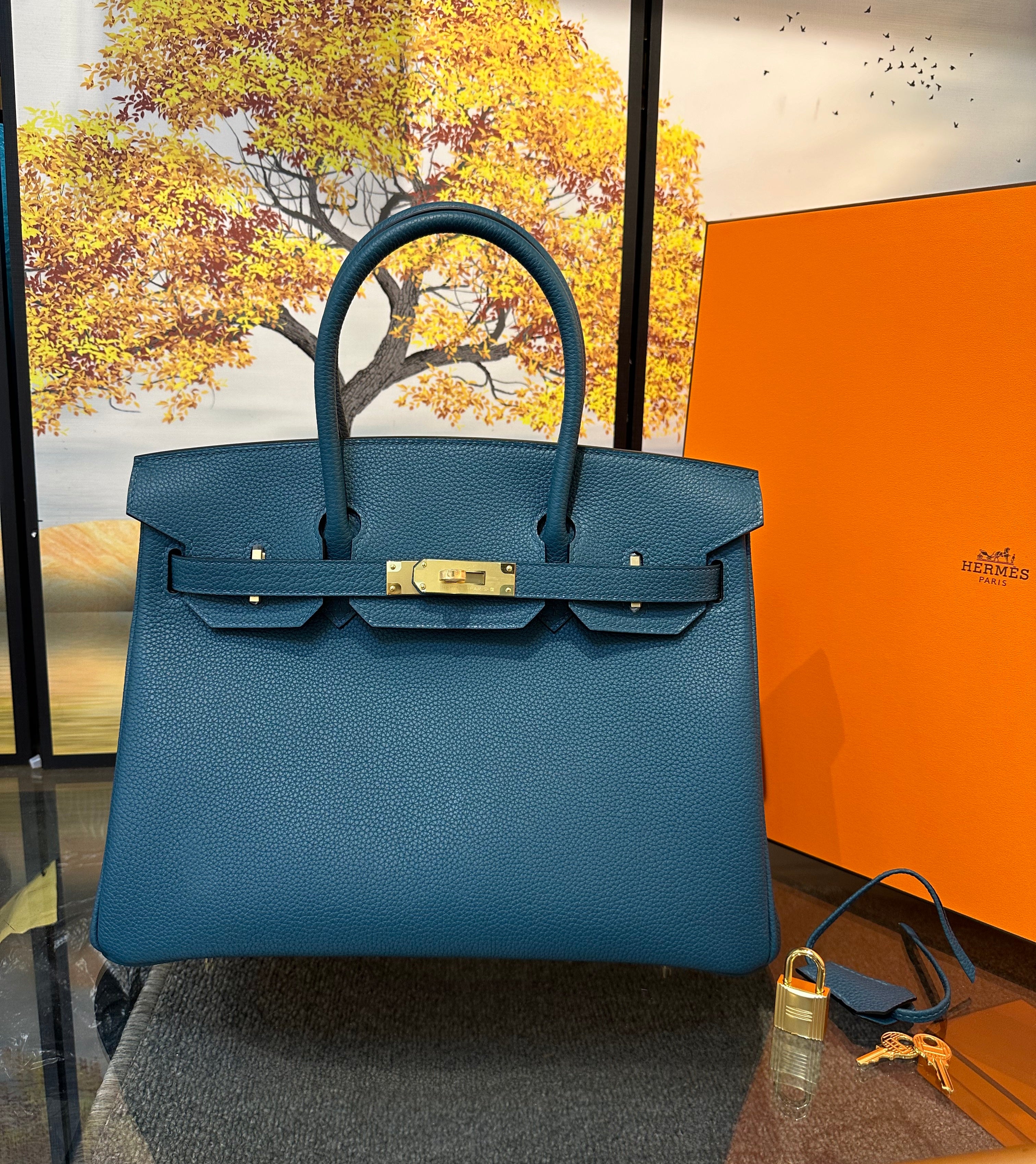 Birkin Togo Cobalt GHW