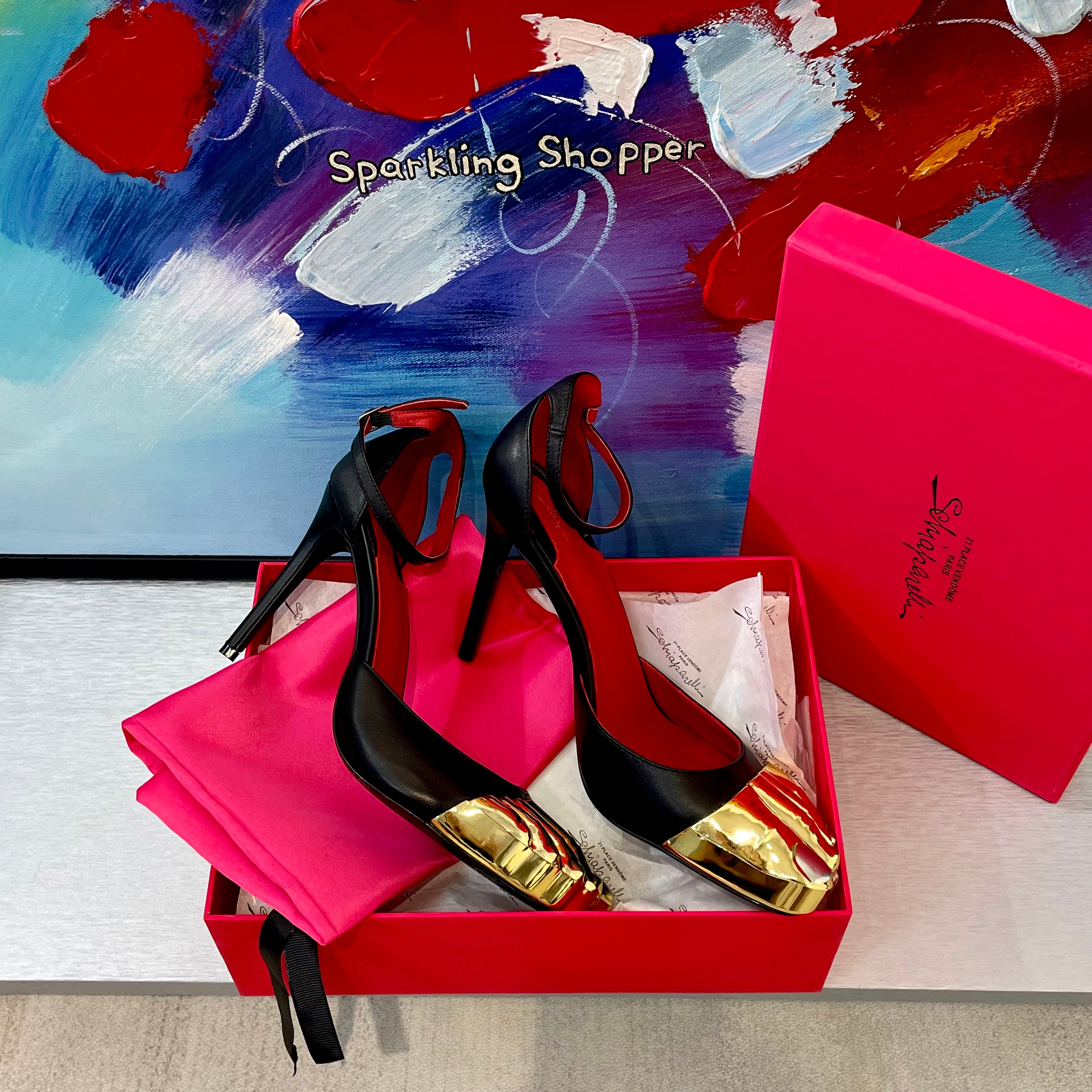 SCHIAPARELLI TROMPE-L'ŒIL TOE SANDALS