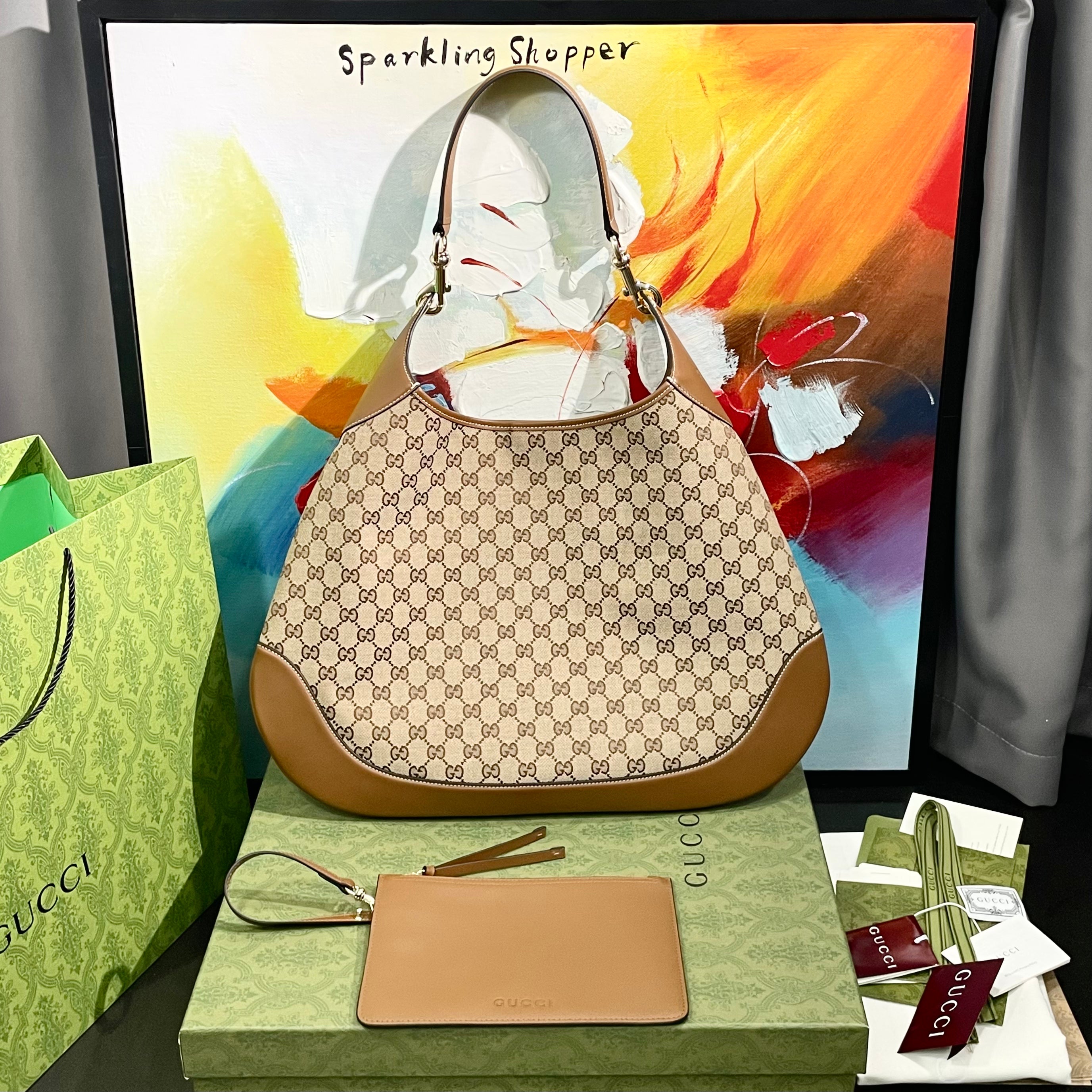 Gucci B large shoulder bag