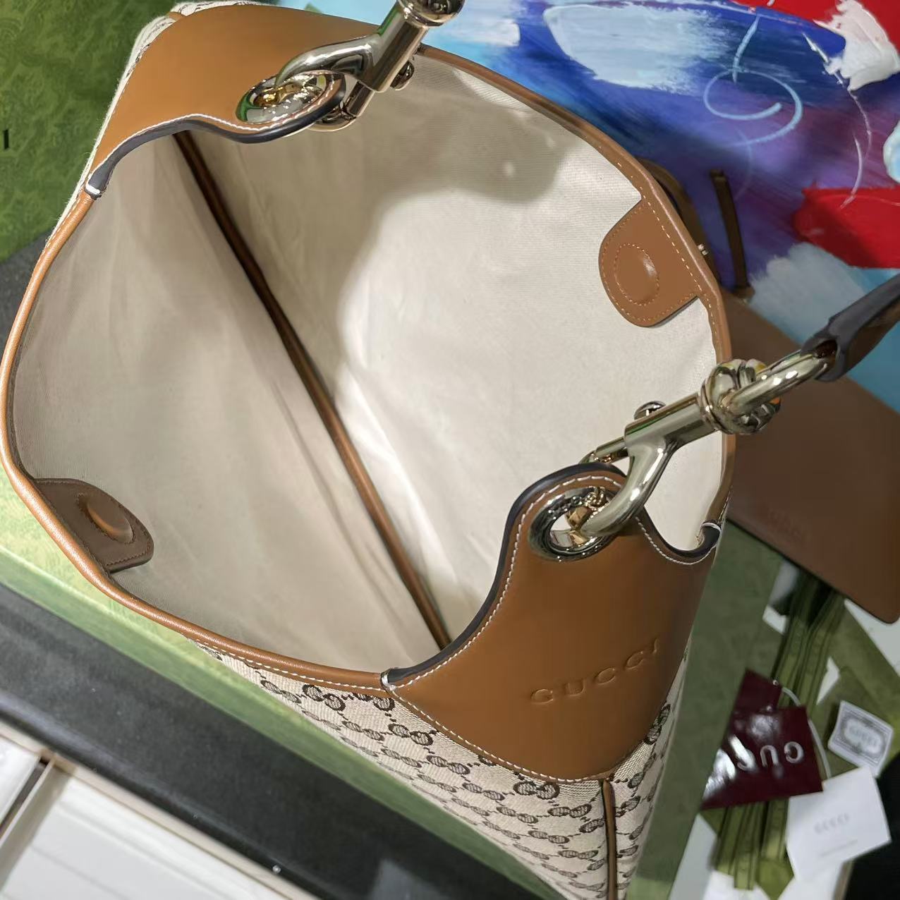 Gucci B large shoulder bag