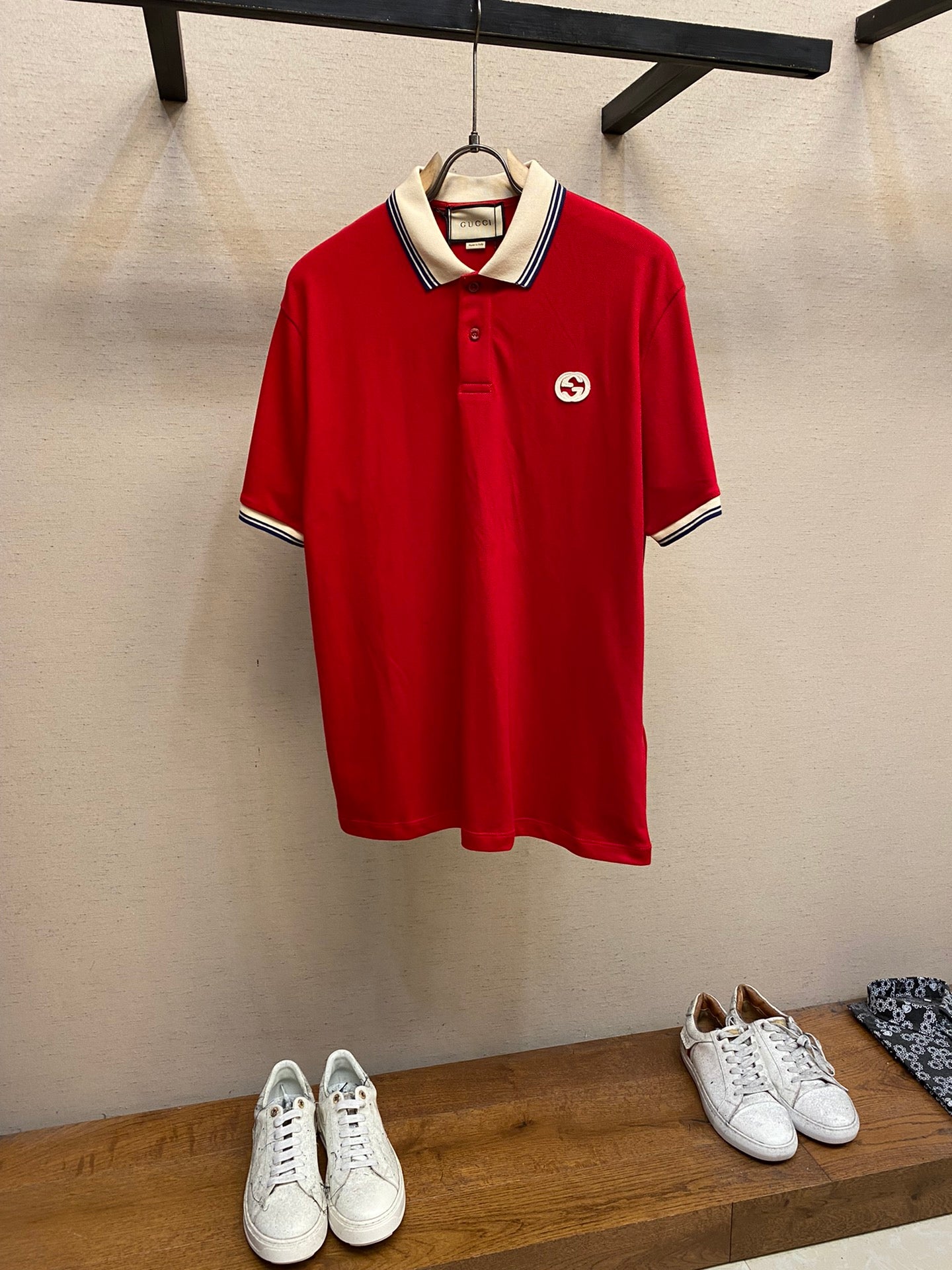 Gucci Cotton polo shirt with Interlocking G