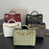 BOTTEGA VENETA Andiamo small tote in intrecciato leather with embellishment