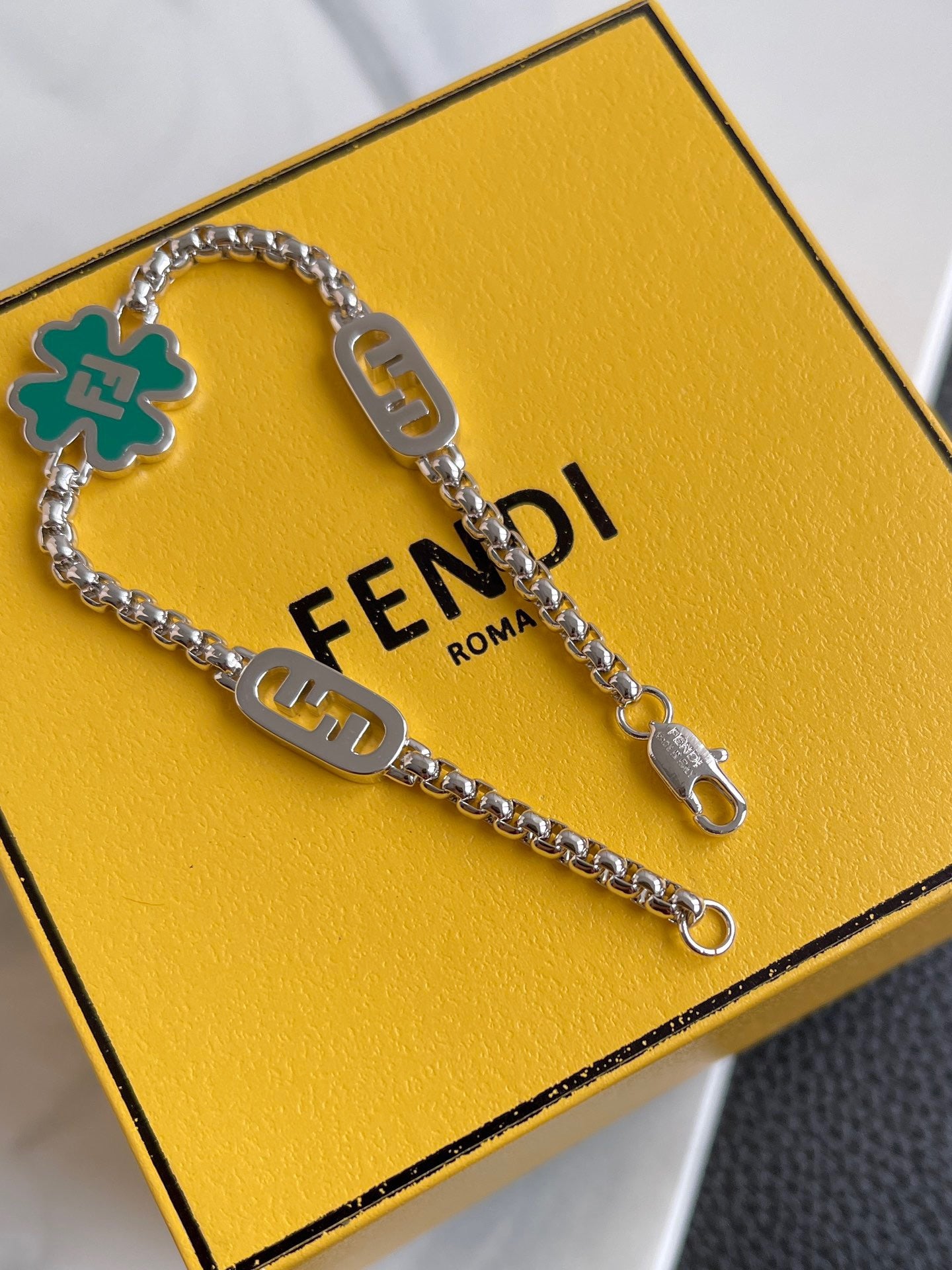 Fendi necklace and earrings set