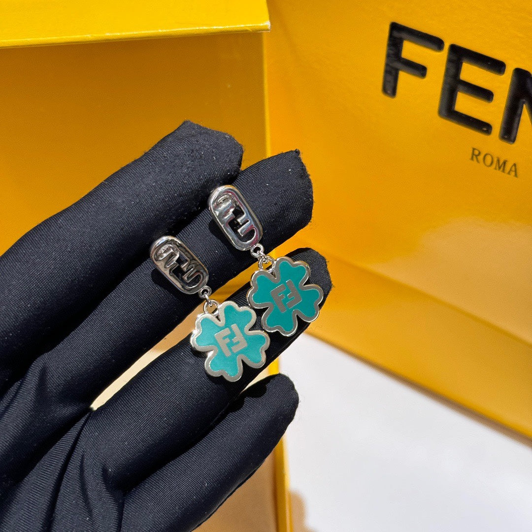 Fendi necklace and earrings set