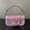 Valentino Garavani Loco Small Rhinestone Shoulder Bag