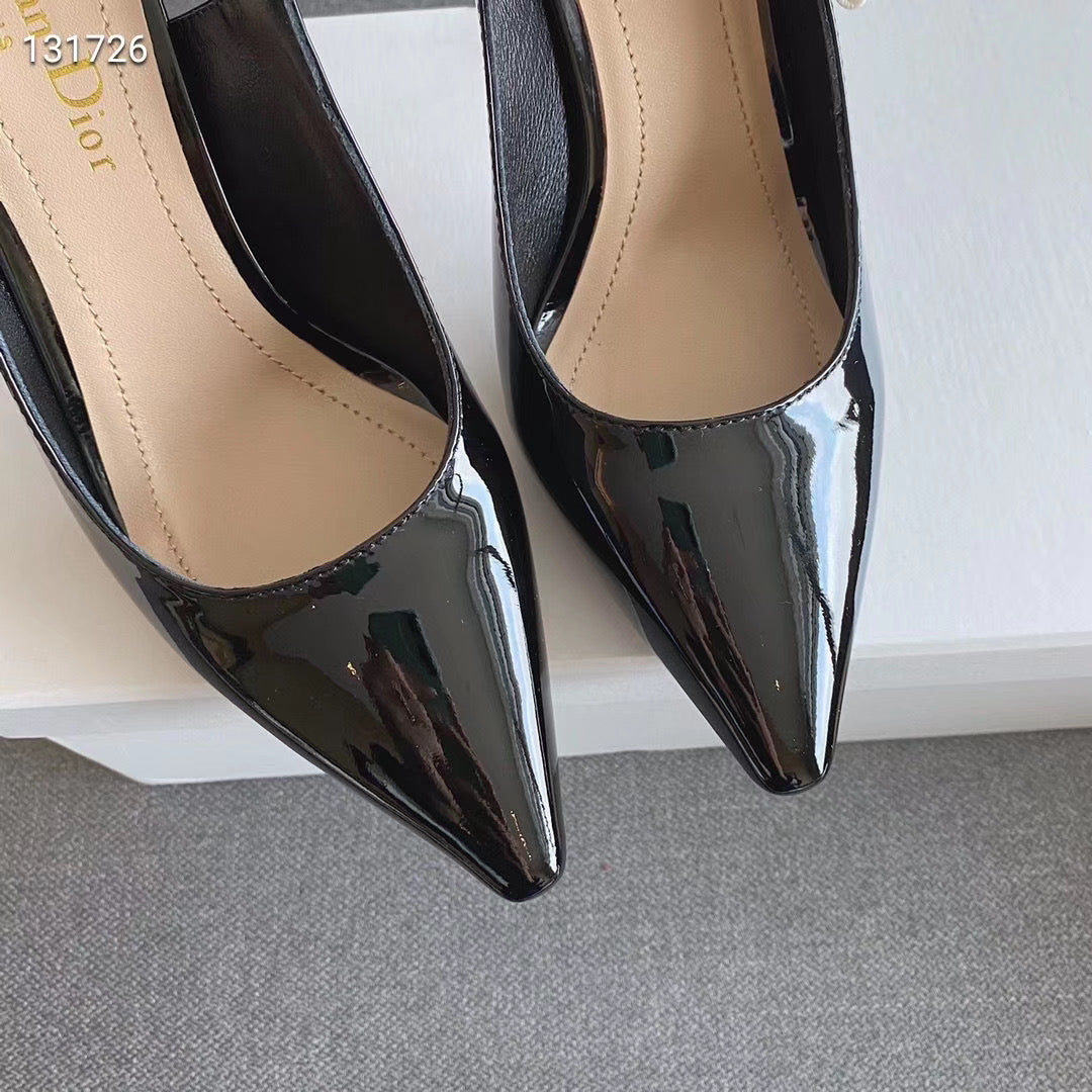 Patent Dior slingback