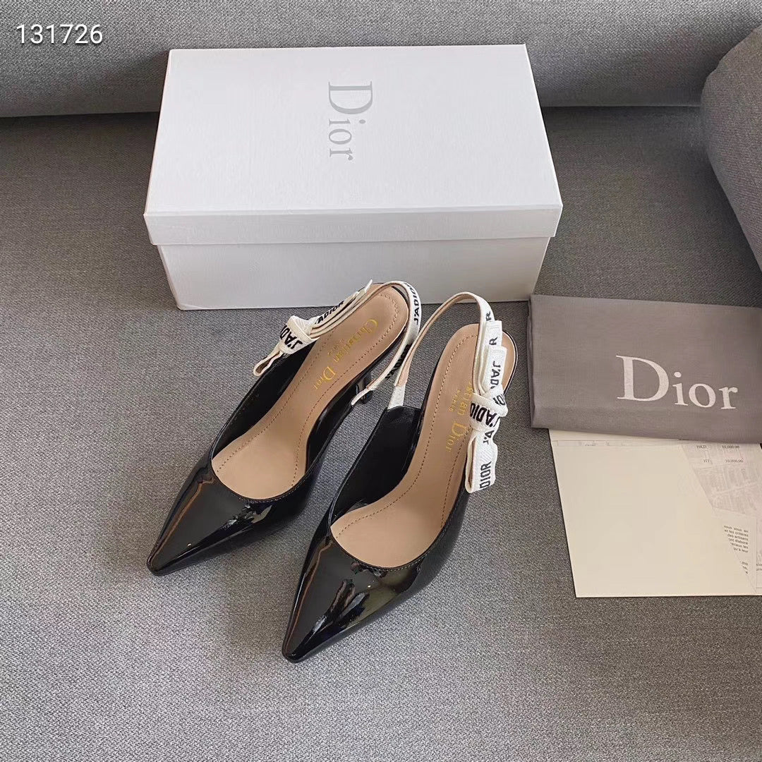 Patent Dior slingback