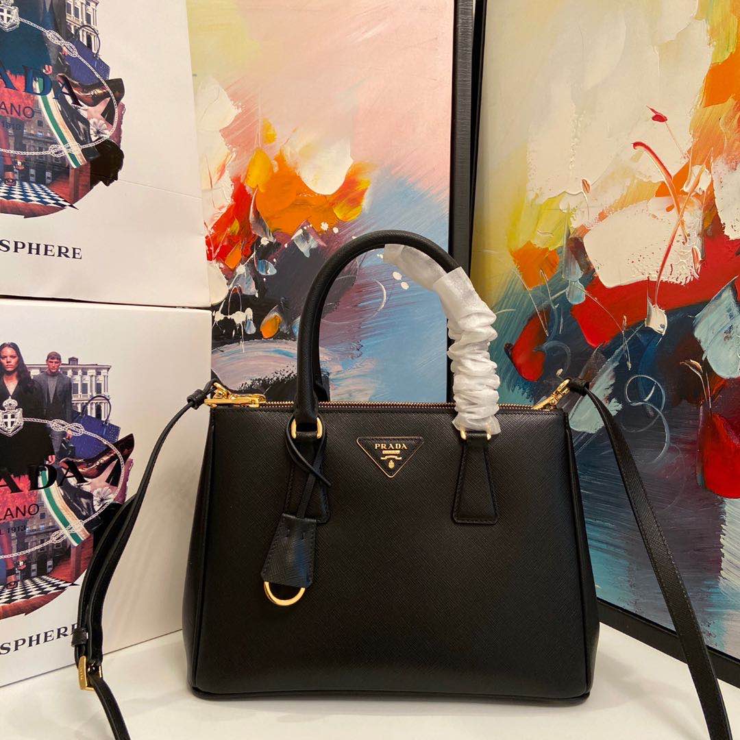 Medium Saffiano Leather Prada Galleria Bag