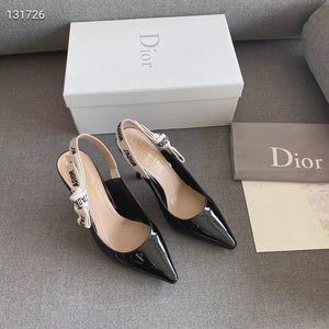 Patent Dior slingback