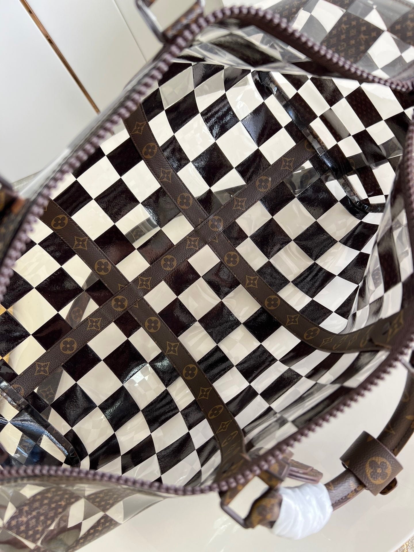 LV keepall monogram chess 50cm