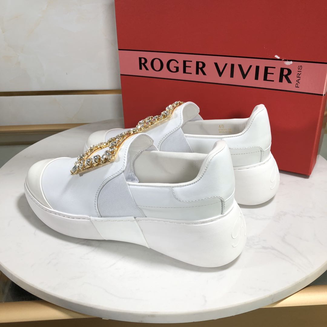 White Roger Vivier Sneakers