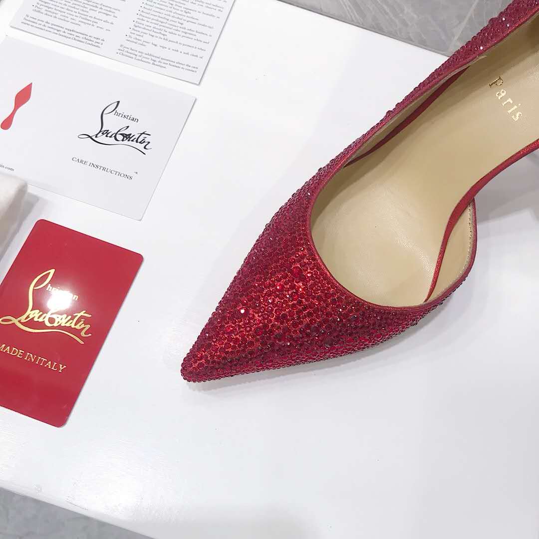 Red Louboutin pump