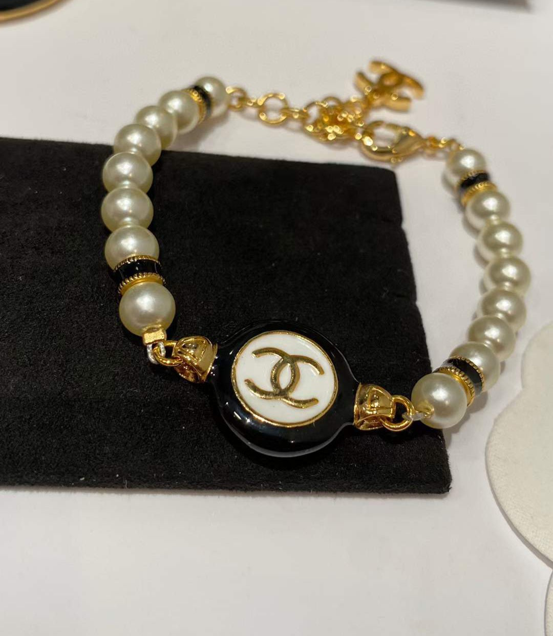 Chanel necklace, earrings and bracelet (sold as set)