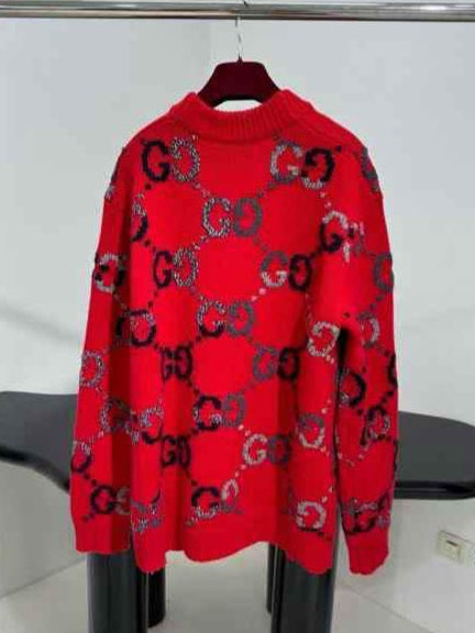 Gucci Wool cardigan with GG intarsia