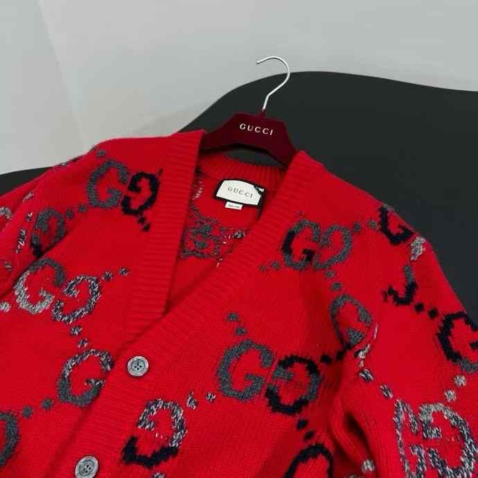 Gucci Wool cardigan with GG intarsia