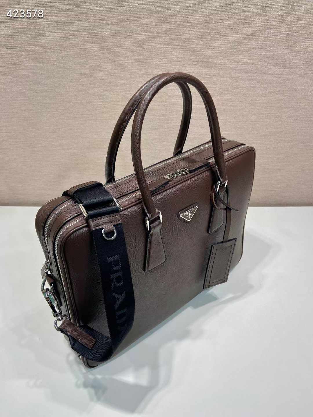 Prada Saffiano leather briefcase