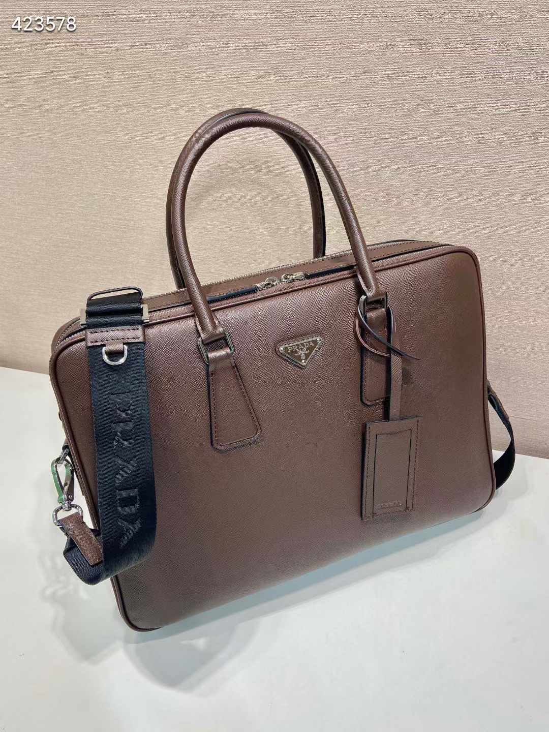 Prada Saffiano leather briefcase