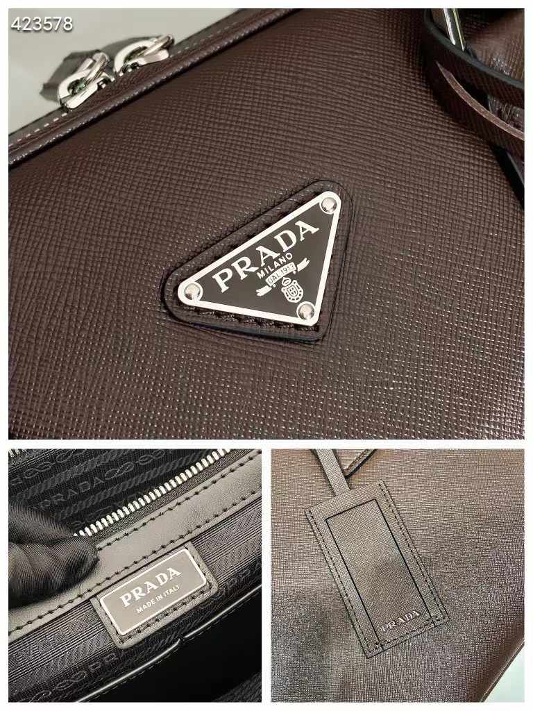 Prada Saffiano leather briefcase