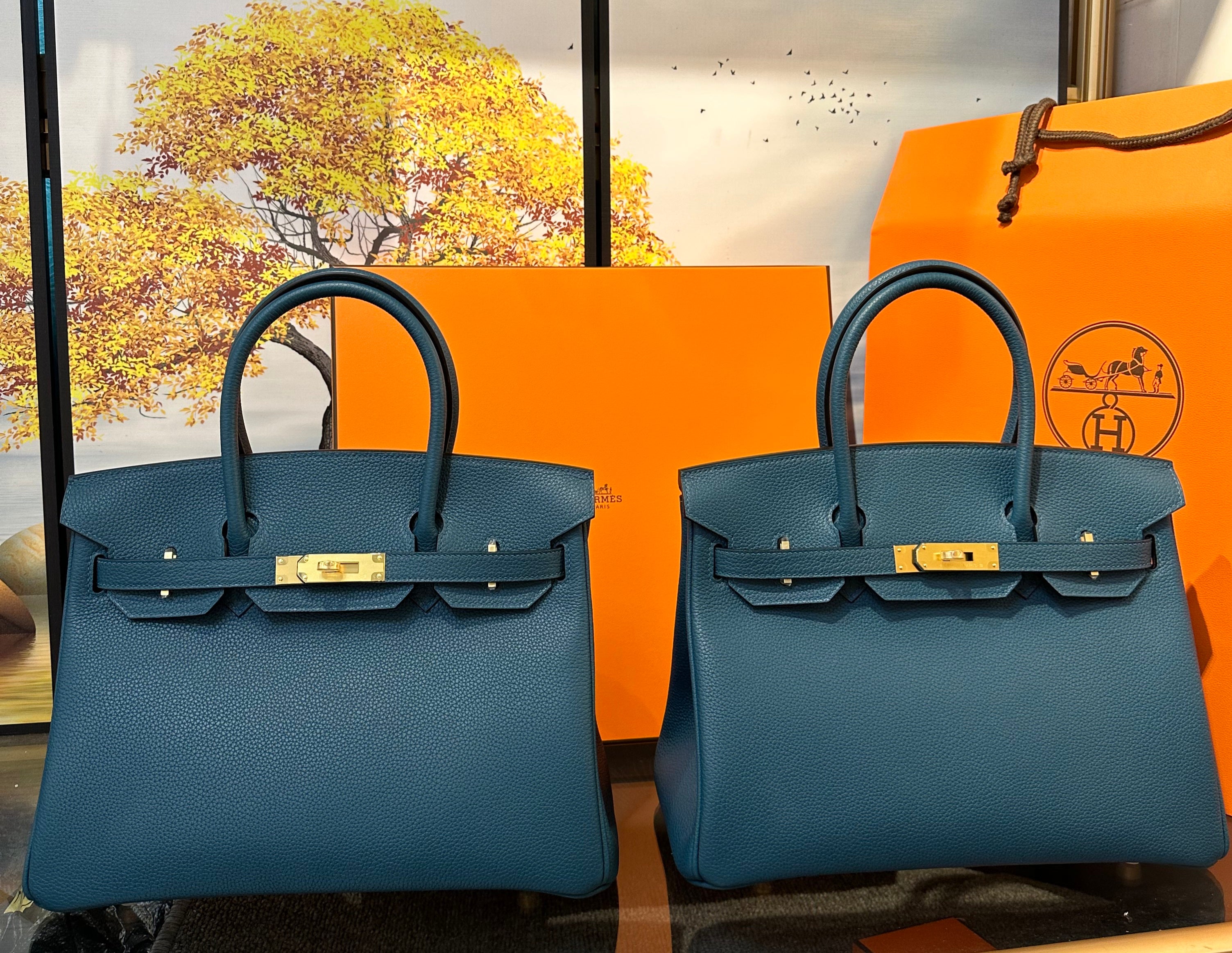 Birkin Togo Cobalt GHW