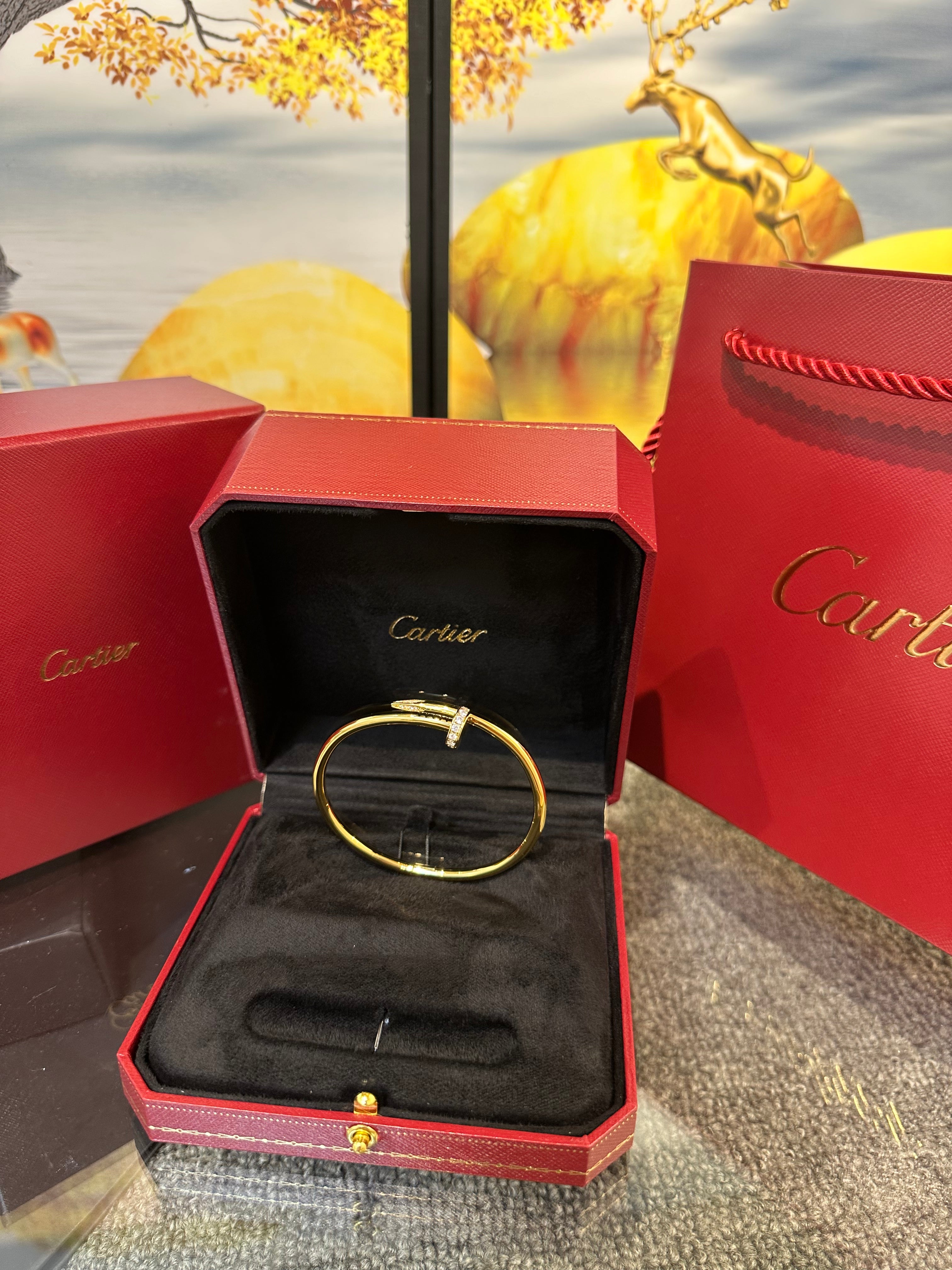 Cartier unclou plated gold