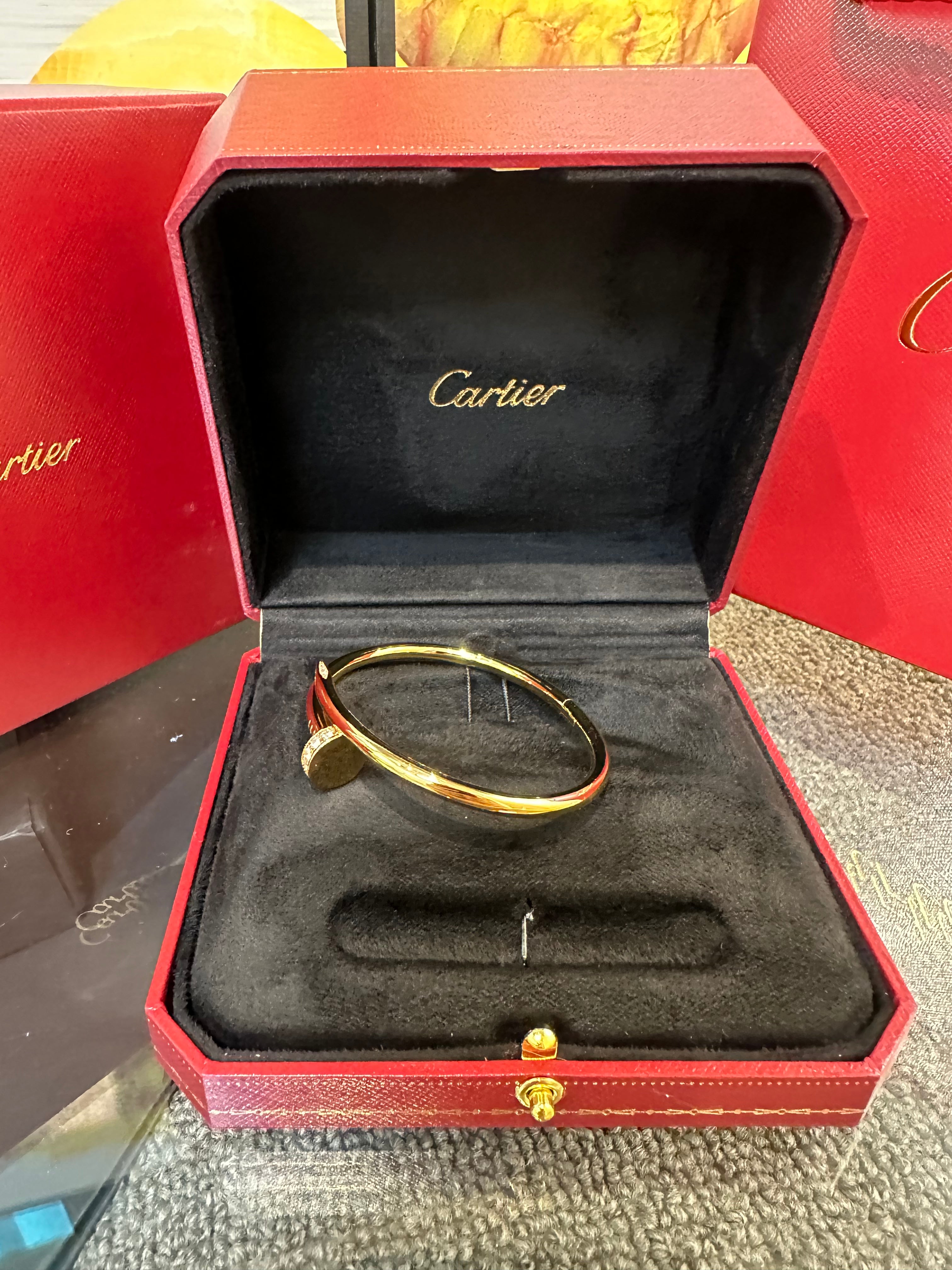 Cartier unclou plated gold